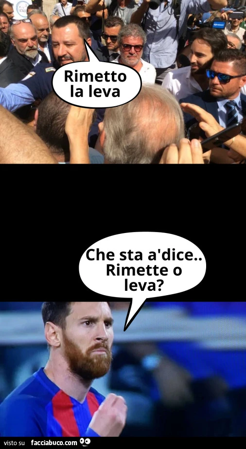 Meme Salvini e la leva