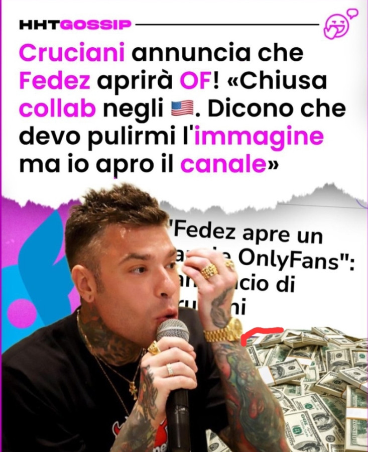 Fedez approda su OnlyFans