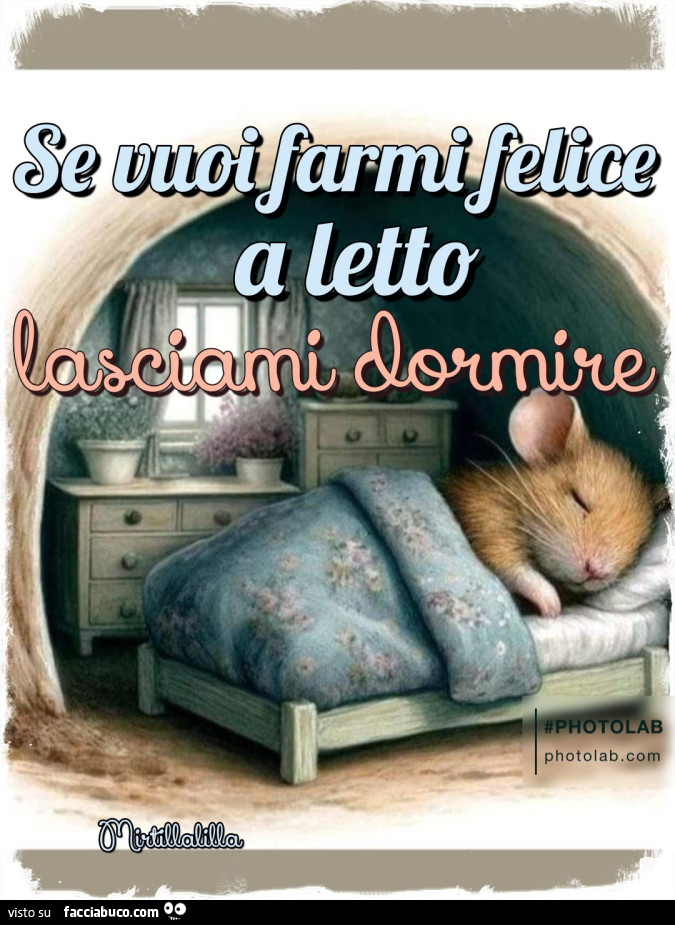 Lasciami dormire