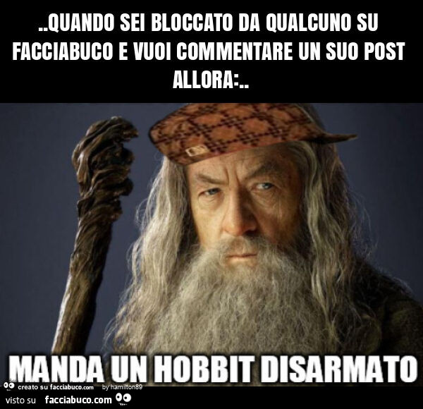 Quando sei bloccato da qualcuno su facciabuco e vuoi commentare un suo post allora