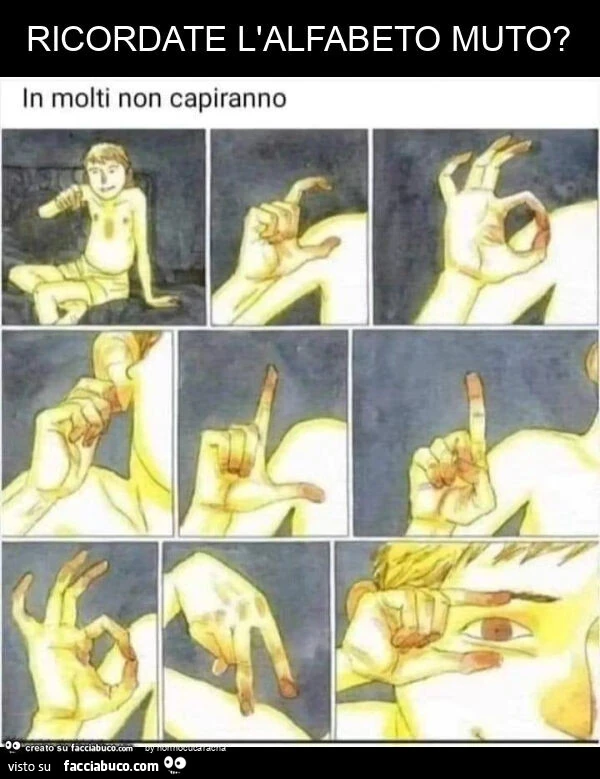 Ricordate l'alfabeto muto?
