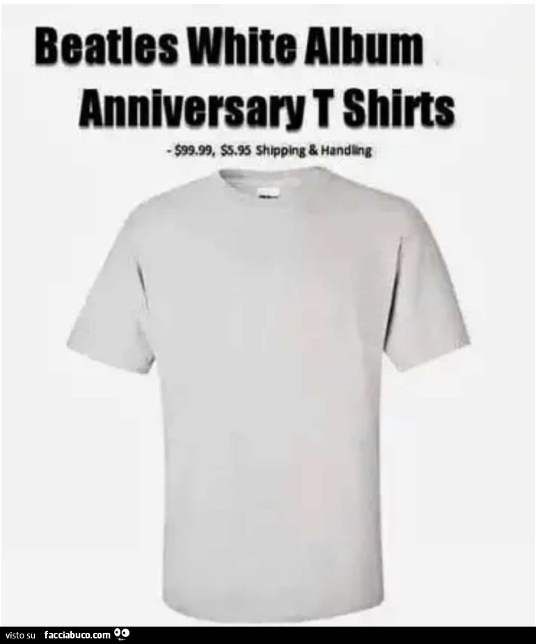 Beatles White Album Anniversary T Shirts