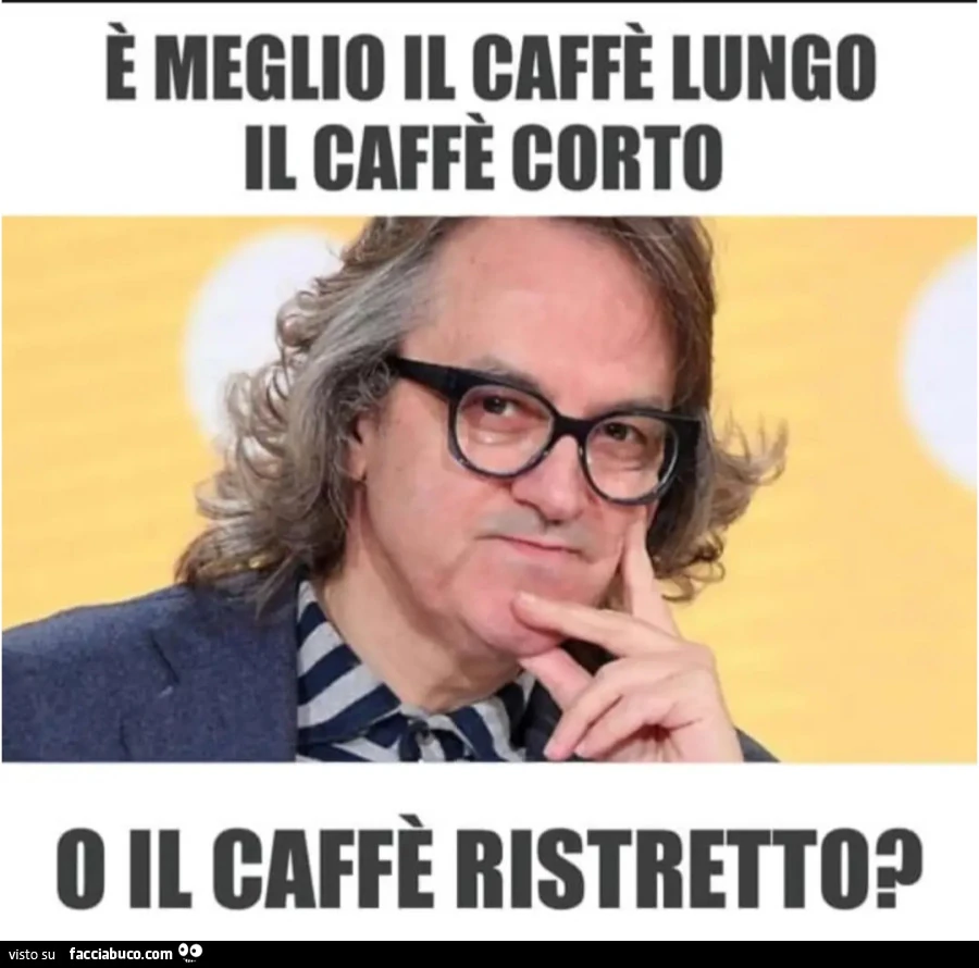 ร meglio il caffรจ lungo il caffรจ corto o il caffรจ ristretto marzullo