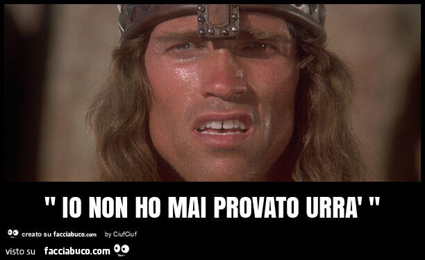 " io non ho mai provato urrà "