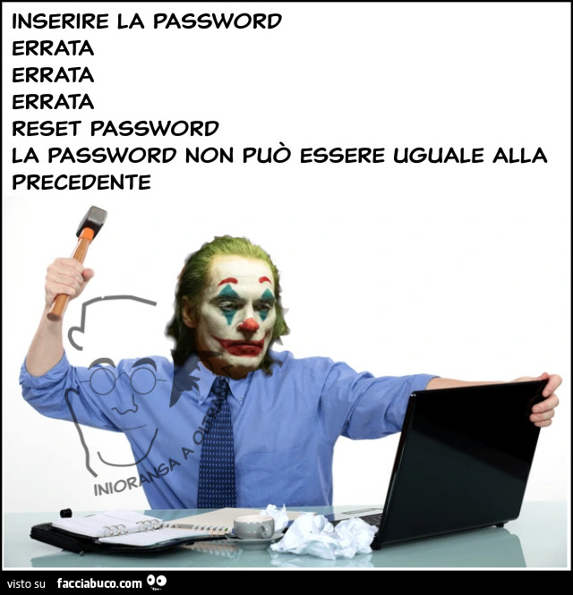 Inserire la password