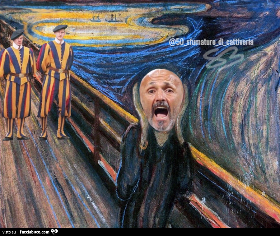 Spalletti urlo di Munch