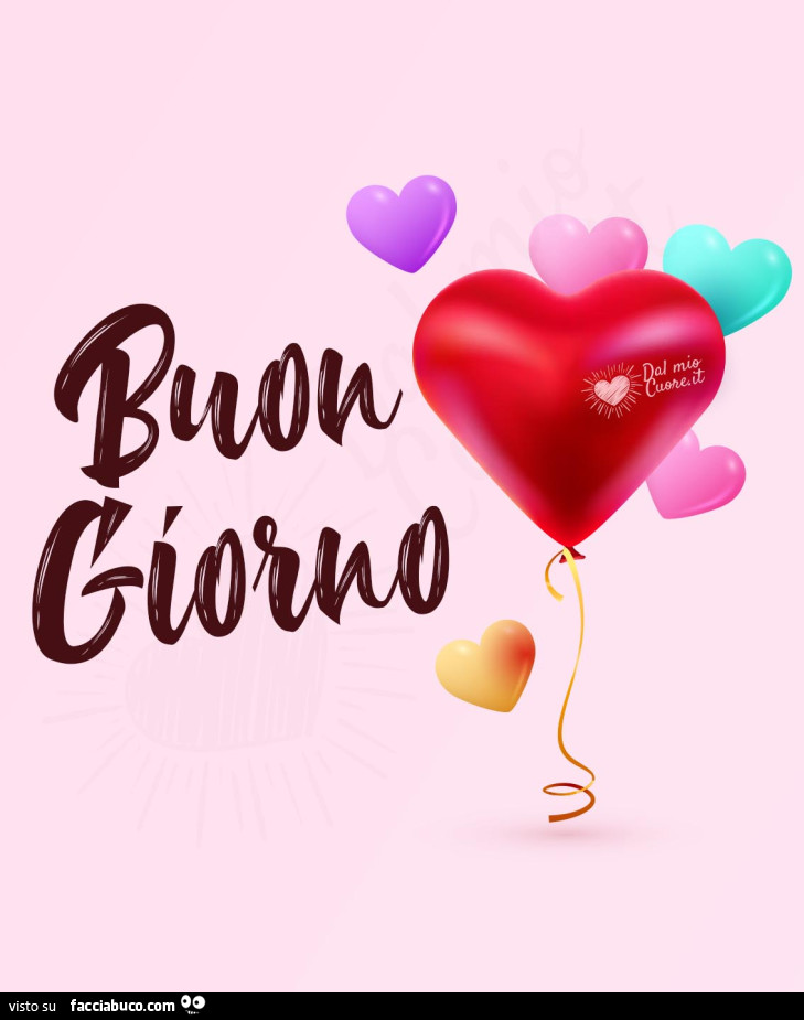 Buon giorno. Palloncini a cuore