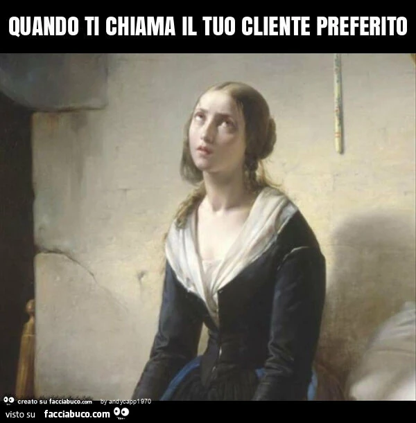 Quando ti chiama il tuo cliente preferito
