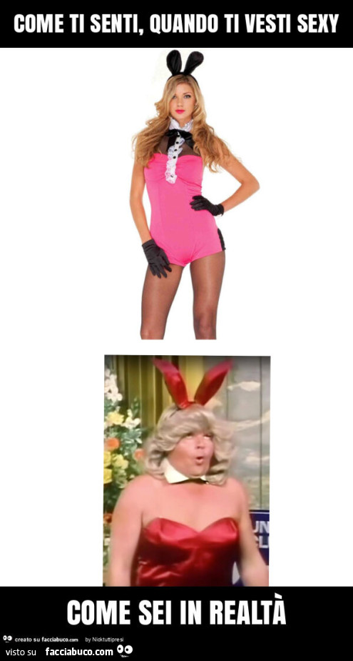 Come ti senti, quando ti vesti sexy come sei in realtà