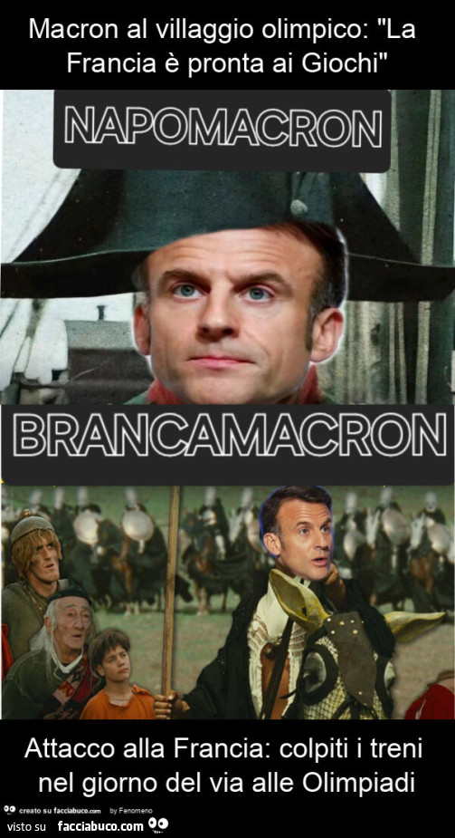Macron al villaggio olimpico: "la francia è pronta ai giochi" attacco alla francia: colpiti i treni nel giorno del via alle olimpiadi