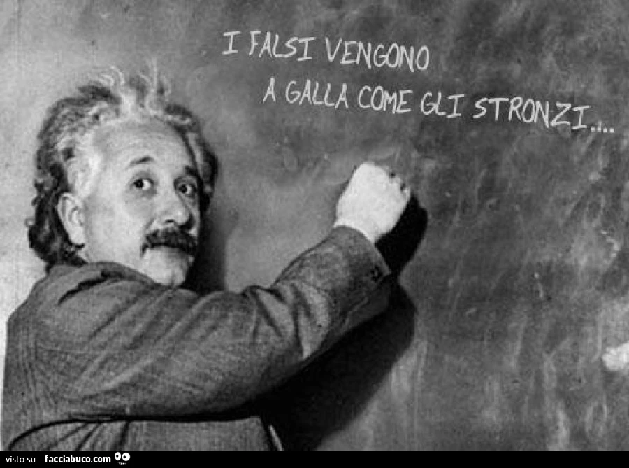 Differenza tra stronzi e falsi? Einstein afferma che forse non ve ne sono&hellip;