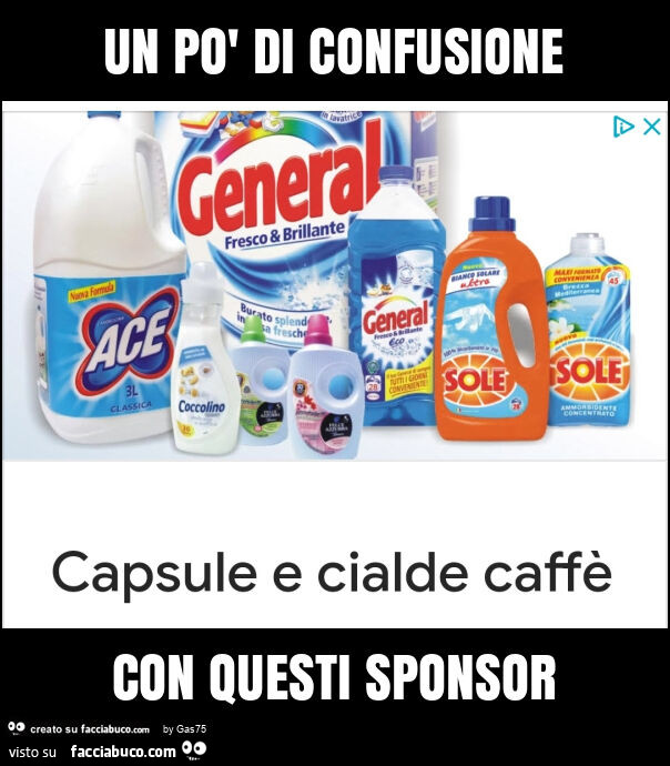 Un po' di confusione con questi sponsor