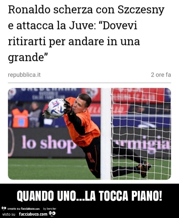 Quando uno&hellip; la tocca piano