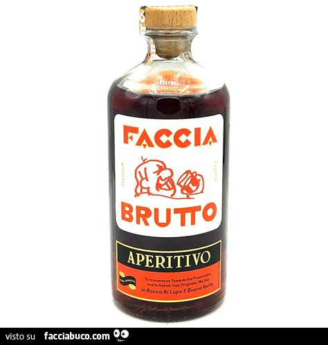 Faccia brutto aperitivo