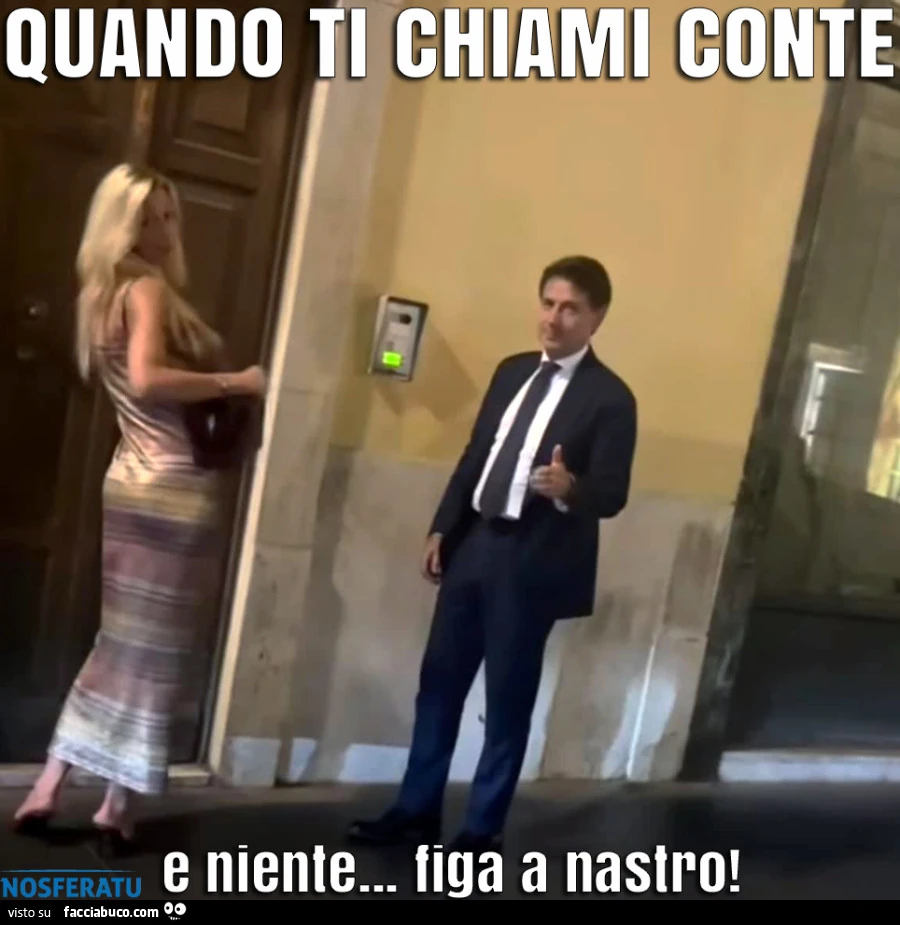 Quando ti chiami Giuseppe Conte