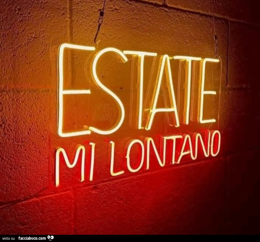 Estate mi lontano