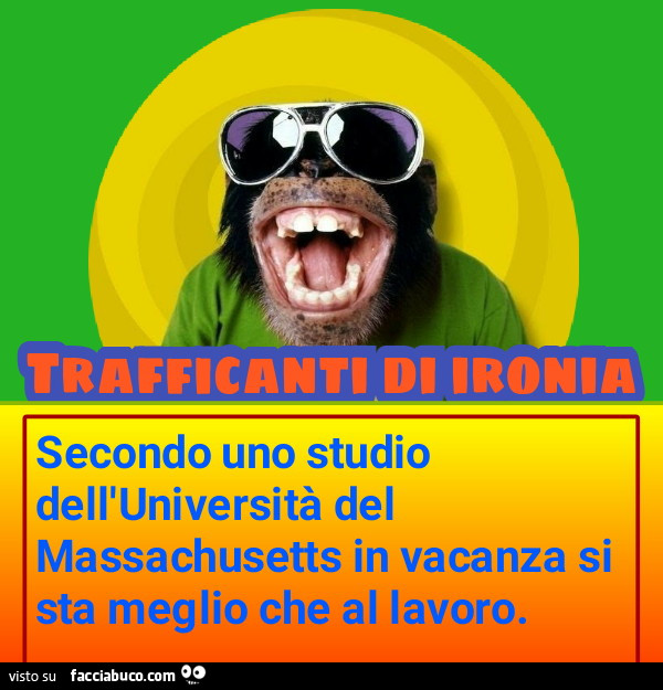 Secondo uno studio dell'Università del Massachusetts in vacanza si sta meglio che al lavoro