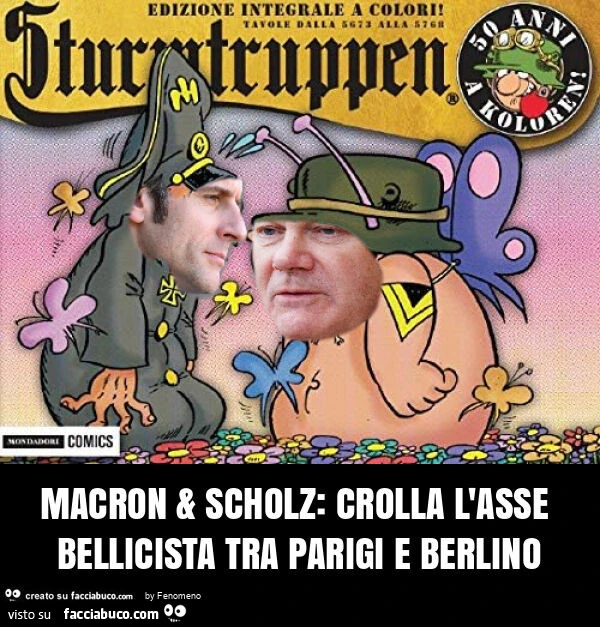 Macron & scholz: crolla l'asse bellicista tra parigi e berlino