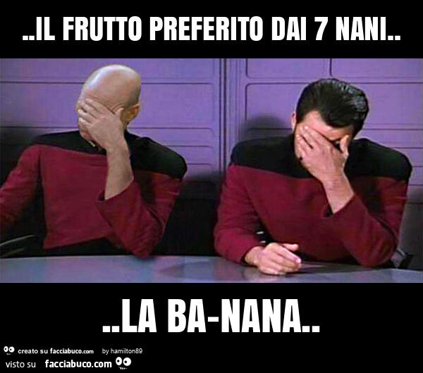 Il frutto preferito dai 7 nani… la ba-nana