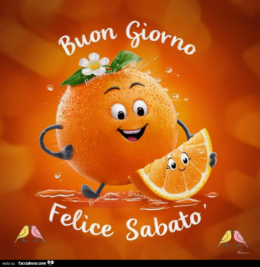 Buon giorno felice sabato