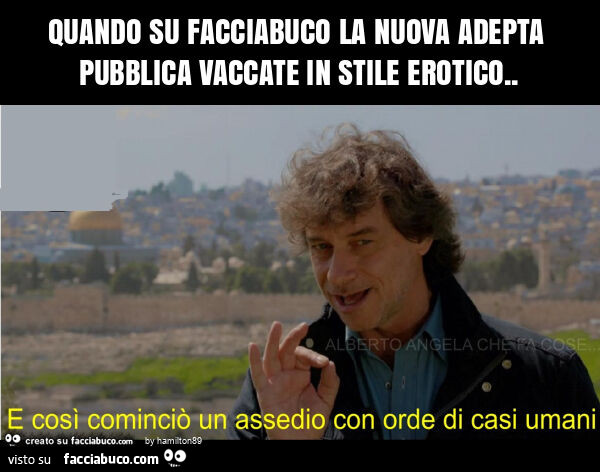 Quando su facciabuco la nuova adepta pubblica vaccate in stile erotico