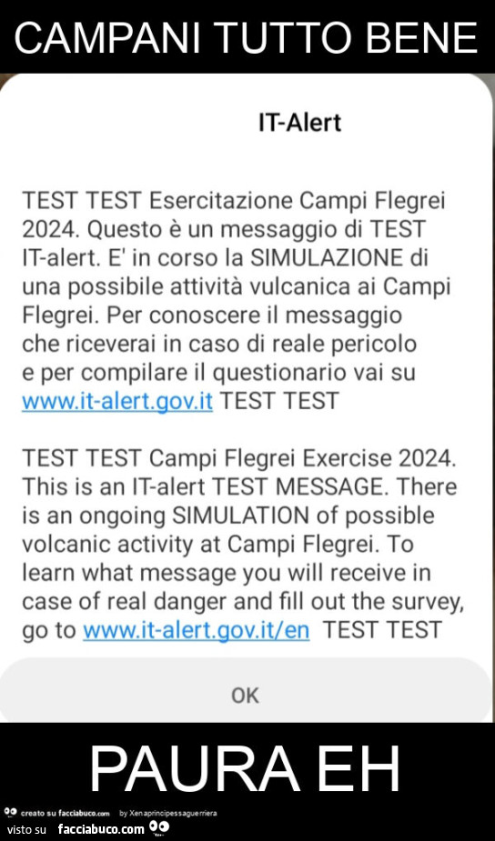 Campani tutto bene paura eh it-alert