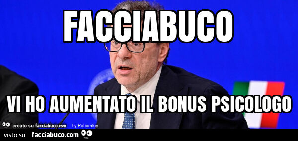 Facciabuco vi ho aumentato il bonus psicologo