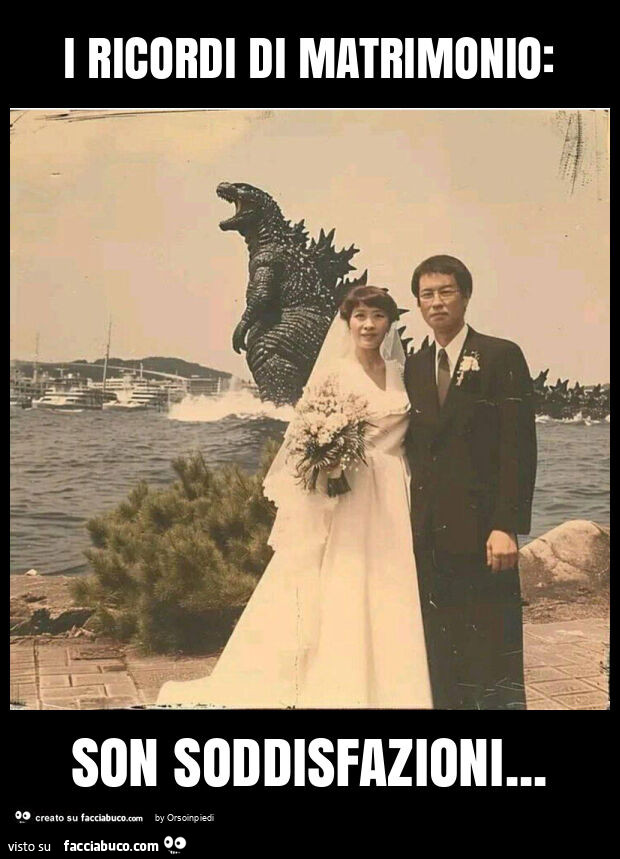 I ricordi di matrimonio: son soddisfazioni