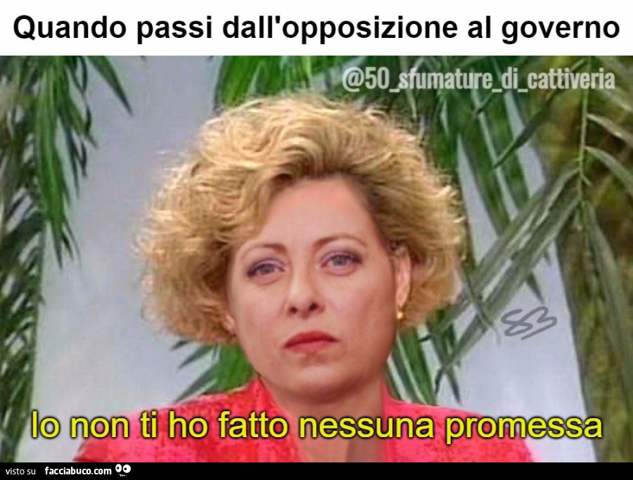 Io non ti ho fatto nessuna promessa