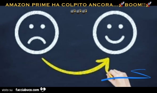 Amazon prime è così puntuale da far cambiare l'umore anche allo smile! 🤭🤭