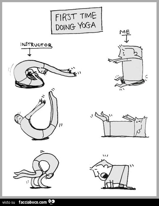 First time doing yoga