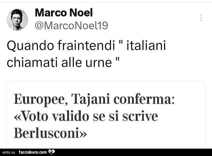 Quando fraintendi italiani chiamati alle urne. Europee, tajani conferma: «voto valido se si scrive berlusconi»