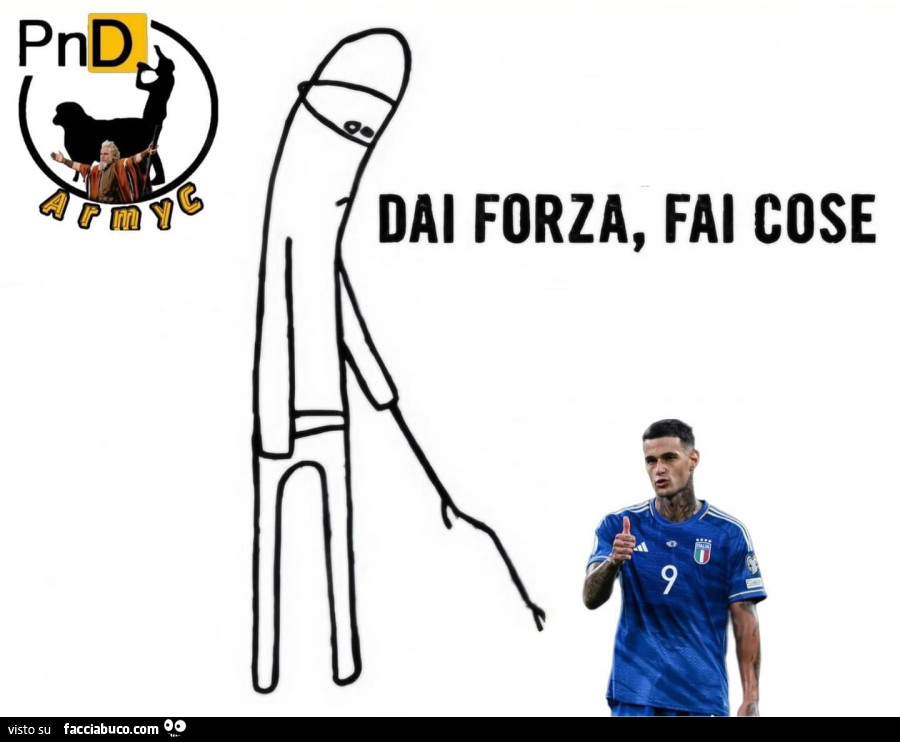 Dai forza Scamacca, fai cose