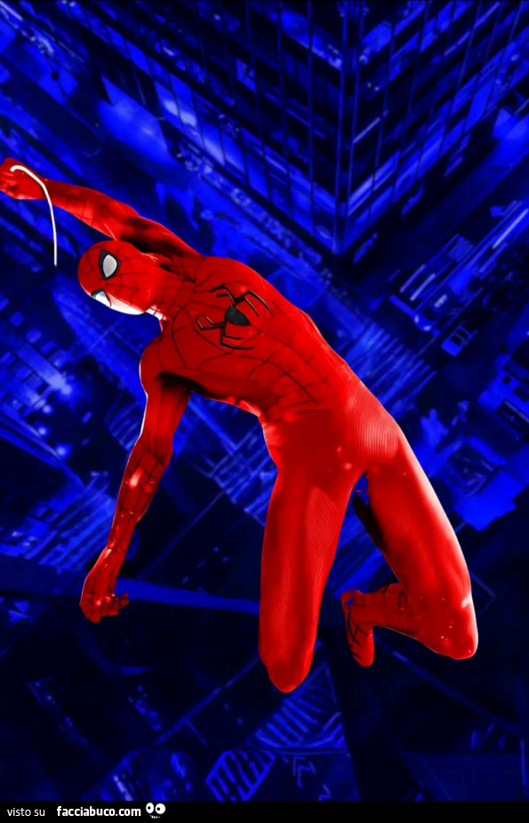 Spiderman tutto rasso