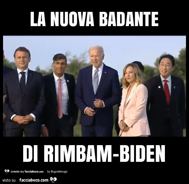 La nuova badante di rimbam-biden