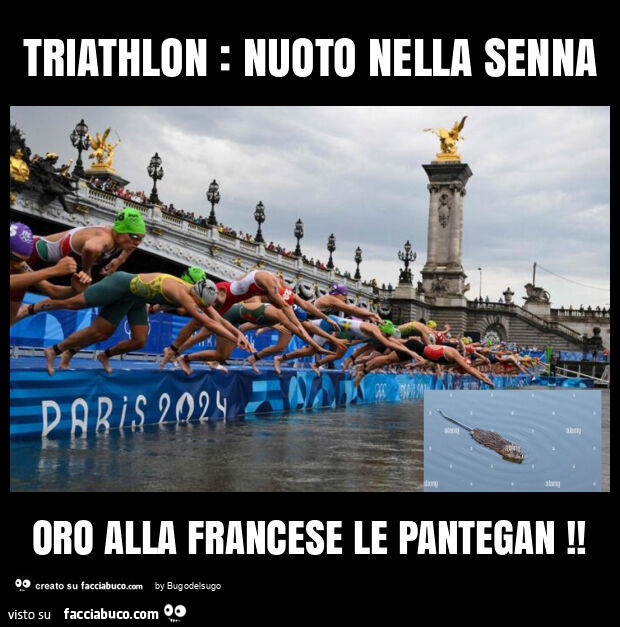 Triathlon: nuoto nella senna oro alla francese le pantegan
