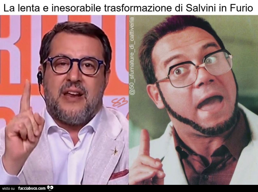 La lenta e inesorabile trasformazione di Salvini in Furio