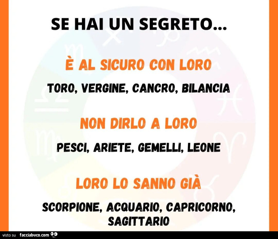 Se hai un segreto. È Al sicuro con loro