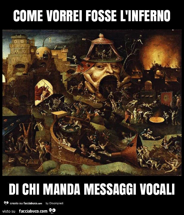 Come vorrei fosse l'inferno di chi manda messaggi vocali