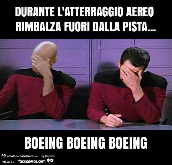 Durante l'atterraggio aereo rimbalza fuori dalla pista… boeing boeing boeing