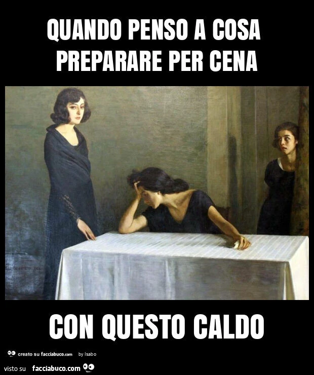 Quando penso a cosa preparare per cena con questo caldo