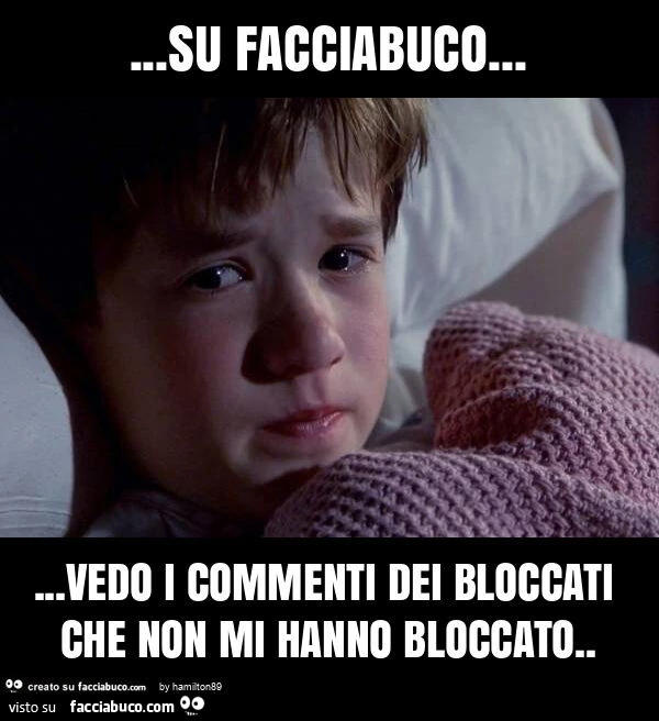Su facciabuco&hellip; vedo i commenti dei bloccati che non mi hanno bloccato
