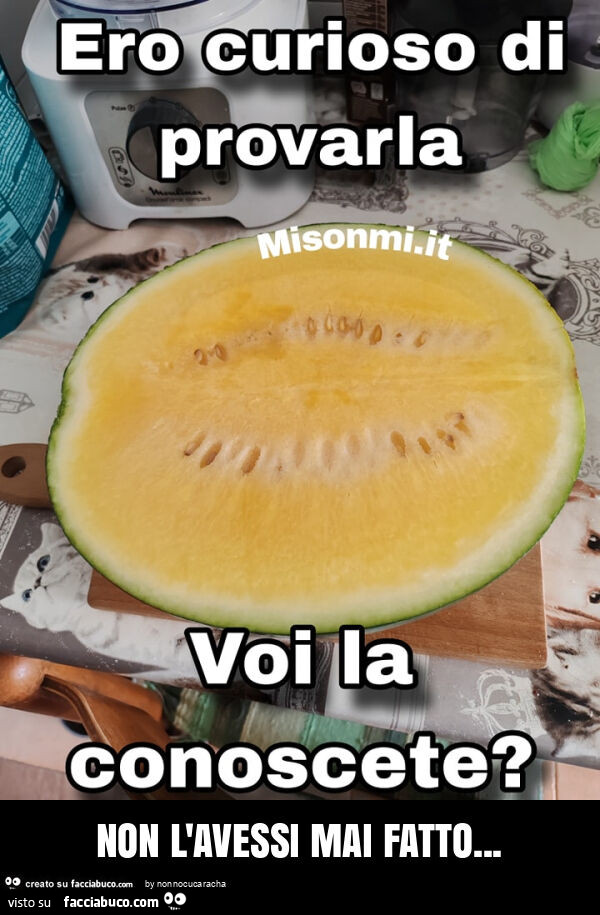 Non l'avessi mai fatto