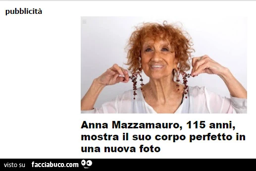 Anna Mazzamauro, 115 anni, mostra il suo corpo perfetto in una nuova foto