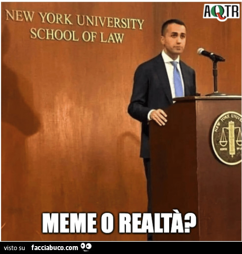 New york University Di Maio. Meme o realtà?