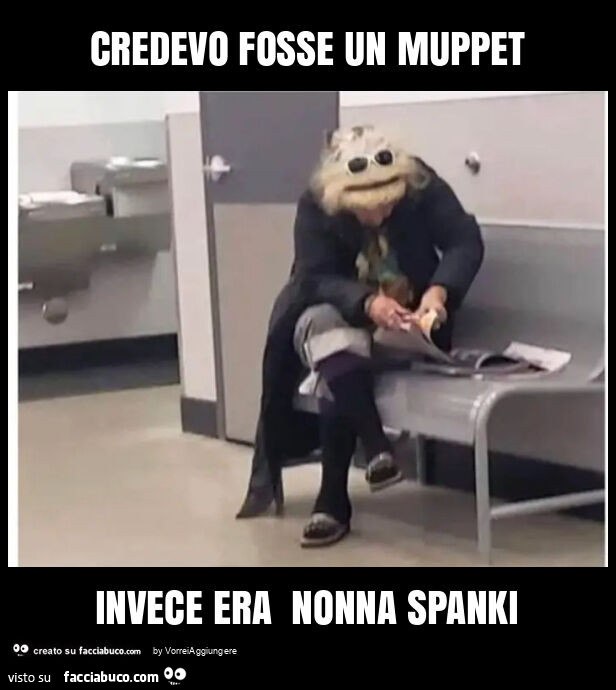 Credevo fosse un muppet invece era nonna spanki