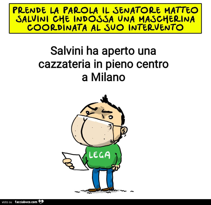 Salvini ha aperto una cazzateria in pieno centro a milano