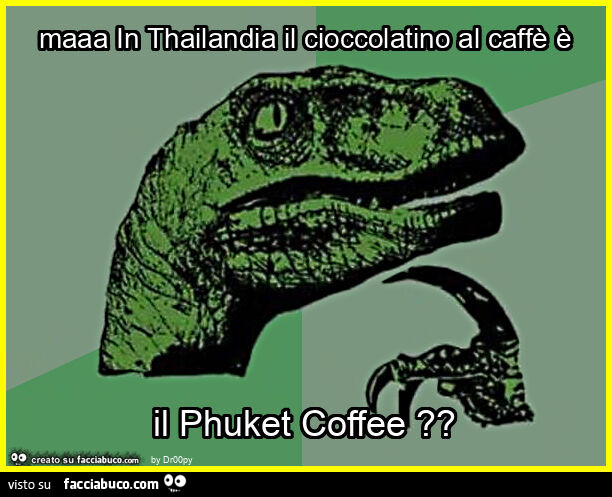 Maaa in thailandia il cioccolatino al caffè è il phuket coffee?