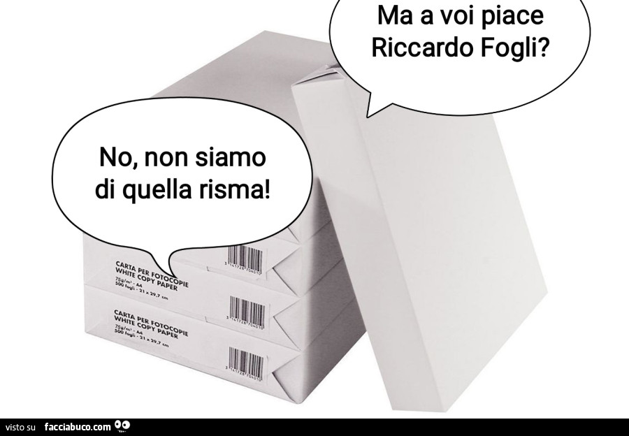 Ma a voi piace Riccardo Fogli? No, non siamo di quella risma