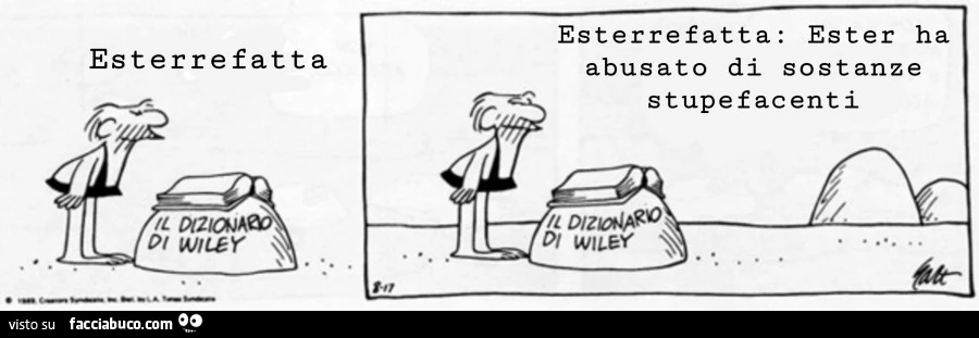Esterrefatta: ester ha abusato di sostanze stupefacenti